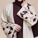 New Middle Eastern Turkish Muslim Floral Embroidered Elegant Long Robe Dress Cross-Border_ecoleips.com