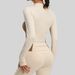 Women's Color Block Slim Fit Yoga Jacket Polyester Sports Fitness Running Sweatshirt_ecoleips.com