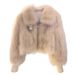 Furry Short Lapel Fur Thickened Fur Integrated Imitation Fox Hair Short Coat_ecoleips.com