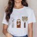 European American Cross-border Foreign Trade Women's Clothing Cute And Funny Alpaca Print Round-neck Short-sleeve_ecoleips.com