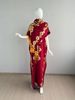 Muslim Rayon Gold Foil Robe Large Headscarf Set_ecoleips.com