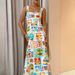 Voya New Product! Recommended Women's 2026 Spring New Fashion Vacation Style Graffiti Printed Strap Dress_ecoleips.com