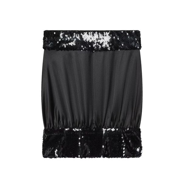 Aria Basics Aria Basics Cross-border European And American Women's Fashion INS Popular Trendy Casual Sequin Embellished Patchwork Tube Top_ecoleips.com