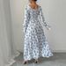 2026 Cross-Border Spring/Summer New European And American Printed Long-Sleeve Bohemian Dress For Women_ecoleips.com