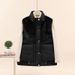 Retro Velvet Waistcoat For Women – Loose-Fit Cotton Vest, Autumn & Winter Casual Coat (White/Brown/Khaki/Black, M-XXL)_ecoleips.com