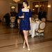 Sparkly Sequin Babydoll Dress For Women, Square Neck Puff Sleeve Backless Short Dress For Club & Birthday_ecoleips.com