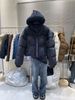 "Korean Style Short Puffer Jacket For Women - Hooded Winter Coat With Duck Down Filling, Candy Colors & Thickened Insulation_ecoleips.com