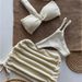 Aria Basics 2025 New Cross-Border European And American Sexy Two-Piece One-Shoulder Solid Color Hollow Bikini Three-Piece Set_ecoleips.com