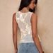 New 2026 Slim Fit Sheer Mesh Hand Embroidered Vest For Women Heavy Duty Fashion Top European American Style Suitable_ecoleips.com