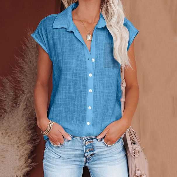 Breathable Cotton Batwing Sleeve Shirt – Solid Color 3d-Effect Office & Casual Top (White/Sky Blue/Green/Black/Pink, S-Xxl)_ecoleips.com