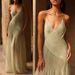 2025 Spring/Summer New Pleated Suspender See Through INS Casual Vacation Loose Dress_ecoleips.com