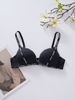 girl Lingerie Push-Up Side Breast Collection Sexy Back One-Piece Peach Round Cup Small Chest Enhancing Seamless Letter Bra_ecoleips.com