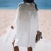 Women's Lightweight Chambray Shirt Cover-Up – Beach Dress, Swimwear Wrap, Sun Protection Top, Casual Loose Fit Tunic_ecoleips.com