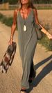 2025 Summer New Cross-Border Trade Independent Station Women's Sexy Trendy V-Neck Strap Dress_ecoleips.com