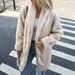 girl Diyun Cross-Border European And American Elegant Plush Long Sleeve Coat Women's Clothing 2025 Autumn Winter_ecoleips.com