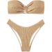 Fashionable Women's Strapless Two Piece Swimsuit 2026 European And American Print Sexy Bikini New Arrivals_ecoleips.com