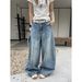 ICC Early Spring New Style Relaxed Fit Oversized Balloon Pants With Three-dimensional Segmentation Loose Jeans For Women_ecoleips.com