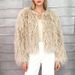 Women’s Short Faux Fur Jacket, Trendy Streetwear Cropped Faux Fur Coat, Y2K Aesthetic Fluffy Outerwear For Fall & Winter_ecoleips.com