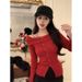A Versatile Korean-Style One-Shoulder Sweater Cardigan For Autumn And Winter, Perfect For Feminine Outfits. Knitwear Top_ecoleips.com