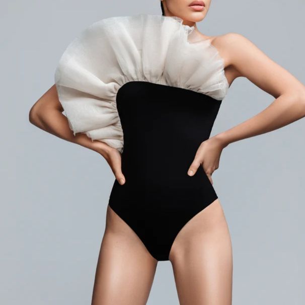 Women's 3D Floral Zebra Stripe One-Piece Swimsuit Beach Vacation Sexy Swimwear For Spring/Autumn Summer_ecoleips.com