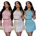 Women's Clothing Knitted Elastic Sports Casual Skirt Sweater Short Suit_ecoleips.com