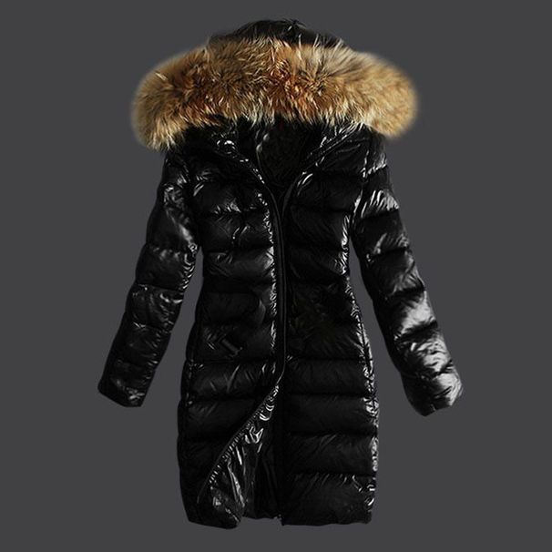 Women's Clothing Large Size Raccoon Fur Collar Hood Raccoon Fur Long Cotton Jacket Warm And Thick Cotton Clothes_ecoleips.com