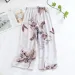 New Summer Cropped Pants 100% Viscose Ladies Shorts Artificial Cotton Loose Casual Large Floral Home Pants Cute Bottoms Woman_ecoleips.com