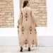 Verve ZD044 Women's Robe Muslim Sequin Embroidered Arabic Dress Abaya_ecoleips.com
