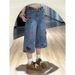 Women's Clothing Women's High-Waisted Cropped Jeans Retro Cartoon Embroidery 7/8 Length Straight Wide Leg Paulownia Style Shorts Summer Fashion_ecoleips.com