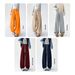 Orange Fleece-Lined Thickened Scimitar Wide-Leg Pants For Women Autumn Winter New Casual Design High-Waisted Sports_ecoleips.com