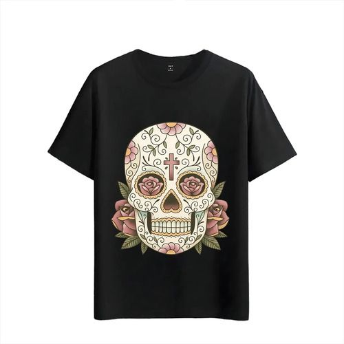 Women's T-Shirts Tshirt Muscle Freaks Style D?-a De Muertos Skull_ecoleips.com