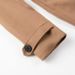 Women's Khaki Long Woolen Coat_ecoleips.com