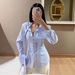 Summer Fashion Commuter Women's Blouse Tie Waist Belt Design Style Niche Style New_ecoleips.com
