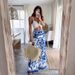 Women's Clothing Summer New Blue And White Porcelain Positioning Printing Fashion Casual Wide Leg Straight Pants_ecoleips.com