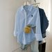 DiYun European And American Casual Simple Long-Sleeve Buttoned Solid Color Women's Shirt 2025 Autumn/Winter_ecoleips.com