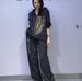 Women's Clothing Tie Dyed Zipper Cardigan Large Size Sweater Suit Autumn Hot Diamond Casual Straight Pants Outdoor Sportswear Two Piece Suit_ecoleips.com