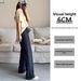 Dark Blue Curved Wide-leg Jeans Women, 2026 Spring-summer Thin High-waisted Loose Straight Versatile Slimming Long Pants_ecoleips.com