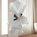 Women's Clothing Fashionable New Style Of Ins Niche Design V Neck Printed Top For Women With Belt Waist All Match Light Luxury Shirt_ecoleips.com