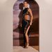 Summer Women's Sleeveless Slim Fit Long Dress American Style Sexy Hollow Gown With Slit Casual English Style Dress_ecoleips.com