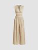 K New Sleeveless Knitted Overalls With Wide-leg Pants_ecoleips.com