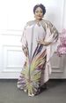 2025 Ethnic Digital Print Muslim Abaya Women's Dress Set_ecoleips.com