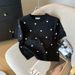 Women's Clothing Women's Heart Shaped Polka Dot Round Neck Short Sleeve T-Shirt Ice Silk Knitwear Summer Design_ecoleips.com