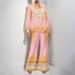 Women's Clothing Long Sleeved Pink Printed Shirt And Trousers Casual Fashion Suit American Style For Spring 2026_ecoleips.com