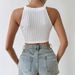 2026 Foreign Trade Women's Spring Summer New Elegant Tassel Vest Short Slim Fit Crop Top_ecoleips.com