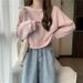 European Style Short Sweatshirt Women, Spring And Autumn Thin New Korean Version, Loose Fit, Versatile For Students,_ecoleips.com