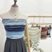 Sweet Cool Hot Girl Ultra-Short Navel-Revealing Sleeveless With Mesh Pleats And Tie-Dye Design, Tight-Fitting Tube Top_ecoleips.com