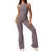 Women's Clothing Women's Casual Flared Jumpsuit Style Peach Hip Lifting Sports Yoga Fitness Back Clothes For Formal & Casual For Women_ecoleips.com