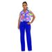Voya Voya Women's European American Fashion Women's Clothing Wholesale Summer New Printed Shirt And Straight 2-Piece Set_ecoleips.com