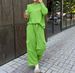 Women's Clothing Autumn And Winter Solid Color Round Neck Pullover Sweatshirt Fashion Casual Trousers Suit New Products_ecoleips.com