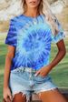 Tie Dye T Shirts For Women Rainbow Shirts Funny Short Sleeve Tops_ecoleips.com